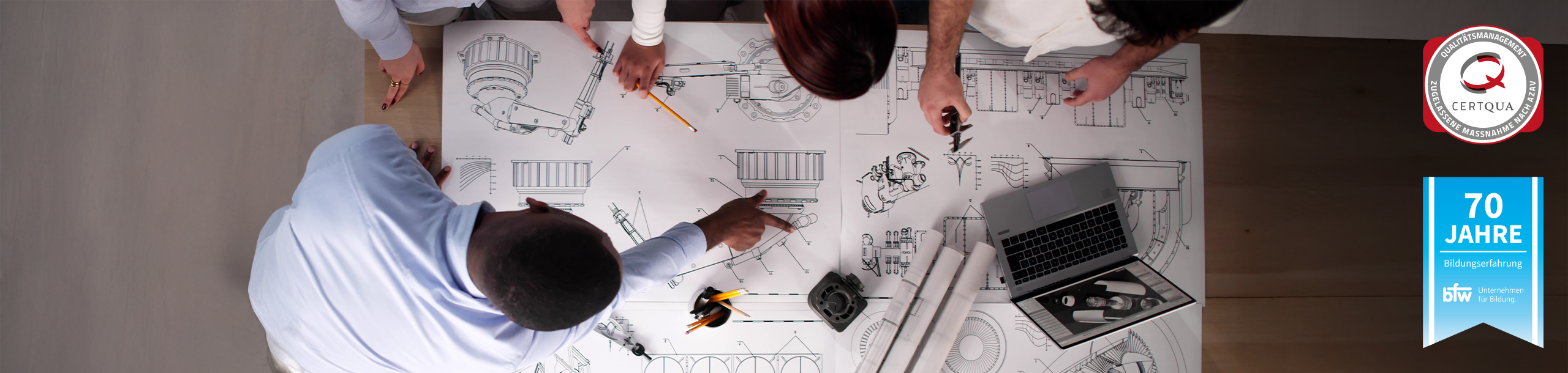 Machen Sie eine Umschulung zum/zur Technische/-r Produktdesigner/-in, Fachrichtung Maschinen- und Anlagenkonstruktion (IHK) beim bfw.