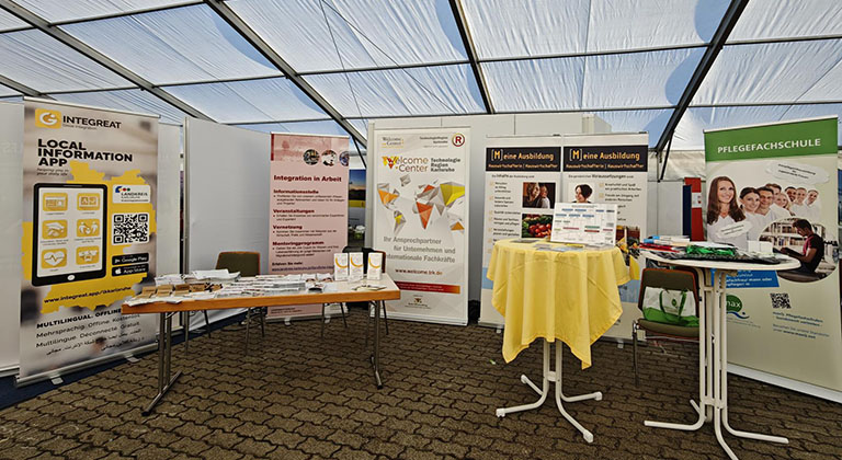 maxQ. Karlsruhe auf der Jobmesse für zugewanderte Frauen in Stutensee