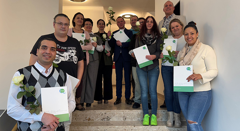 Doppelter Grund zur Freude bei maxQ. Regensburg